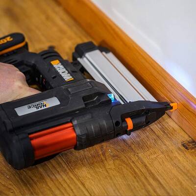 WORX WX840 20Volt/2.0Ah. Li-ion Şarjlı Profesyonel 16-40mm Zımba ve 15-50mm Çivi Çakma + 2900 Adet Yedek Zımba ve Çivi - 5