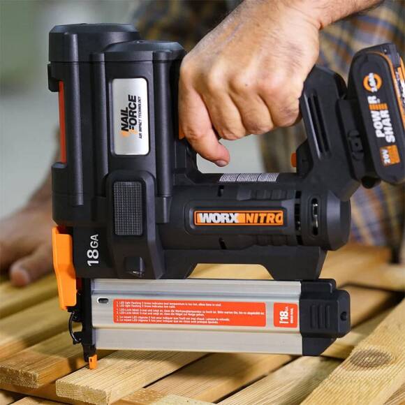 WORX WX842 20Volt/2.0Ah Li-ion 15-50mm Profesyonel Şarjlı Çivi Çakma Makinesi + 2700 Adet Yedek Çivi - 3