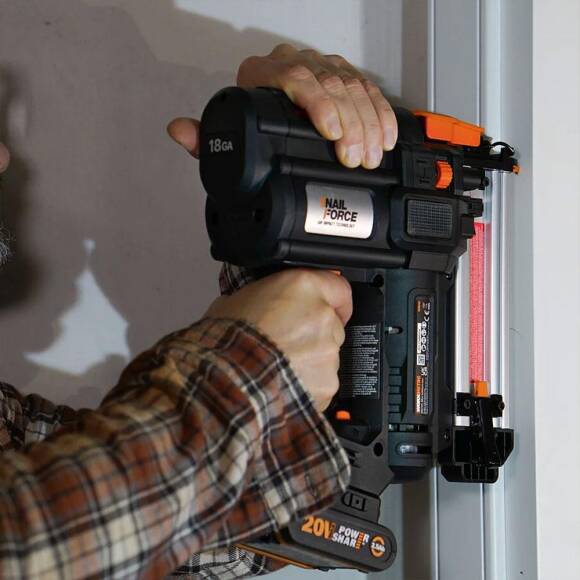 WORX WX842 20Volt/2.0Ah Li-ion 15-50mm Profesyonel Şarjlı Çivi Çakma Makinesi + 2700 Adet Yedek Çivi - 8