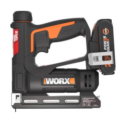 WORX WX843 20Volt/2.0Ah. Li-ion Şarjlı Profesyonel 6-14mm Zımba ve 15mm Çivi Çakma + 3500 adet Yedek Zımba ve Çivi - Worx (1)