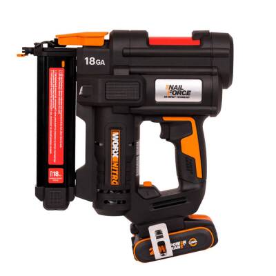 WORX WX844 20Volt/2.0Ah Li-ion 16-40mm Profesyonel Şarjlı Zımba Makinesi + 2700 Adet Yedek Zımba - Worx (1)