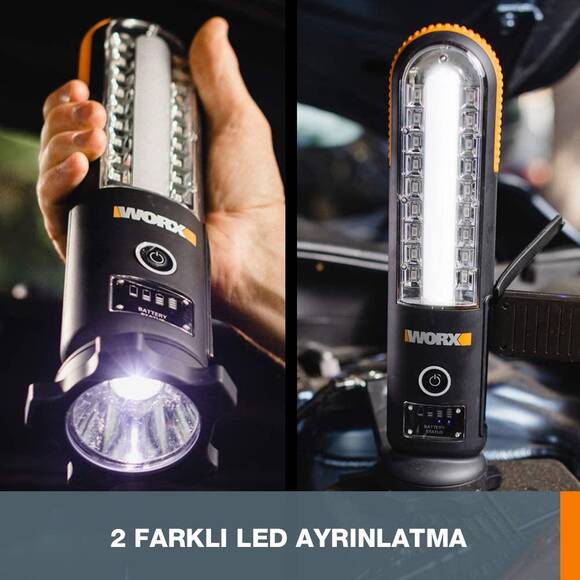 WORX WX852.1 12V 500Amp Lityum-Polymer Akü Takviye + Powerbank + Led Lamba - 8