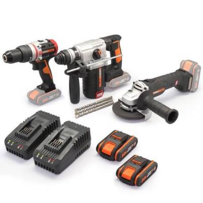 WORX WXKS6 WX354.9 + WX380.9 + WX812.9 + WA3601 20V/2Ah Pro Kombo Set - Fırsat Ürünü